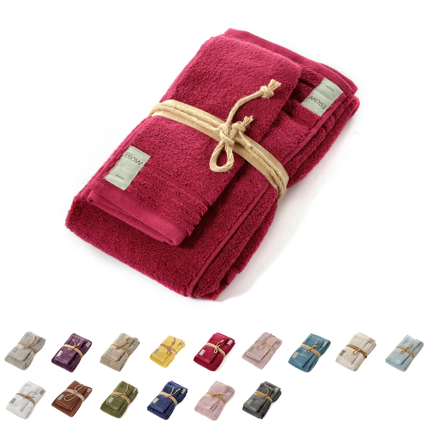 Set Asciugamani Fazzini Coccola - 2 Pezzi In Microcotone (40x60 E 60x110 Cm) | Colore Corteccia - Foto 11