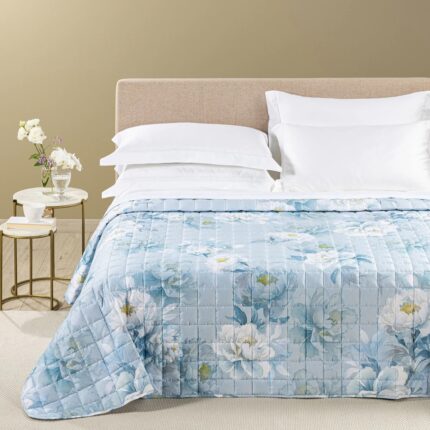 Copriletto Trapuntato In Raso Di Cotone Eloise Caleffi