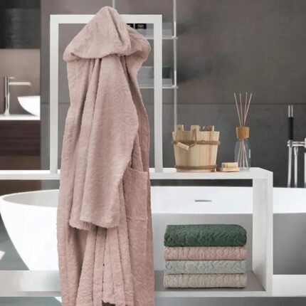 Accappatoio in cotone con cappuccio Letizia Gabel