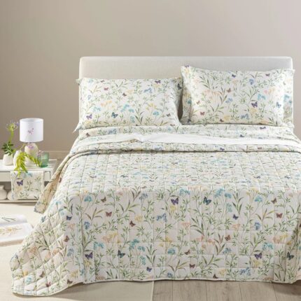 Copriletto Primaverile Armonie in Percalle di Cotone Caleffi