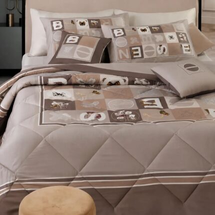 Trapunta Raso Color Block Borbonese